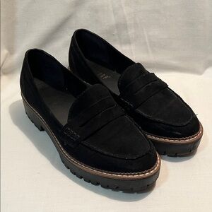 Jellypop Black Suede Loafers